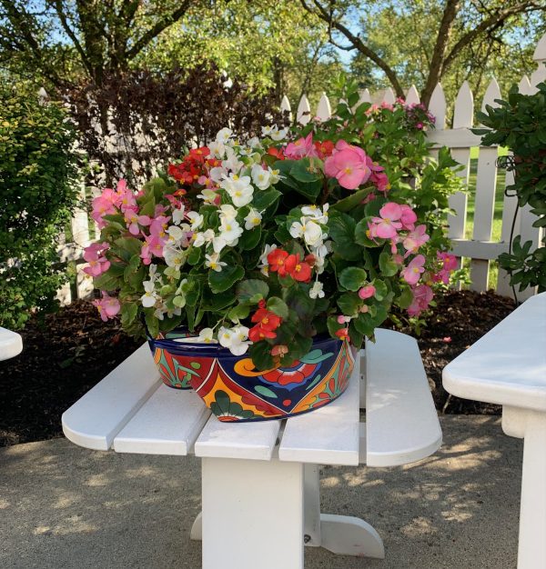 TRAYBRELLA  PATIO UMBRELLA TRAY  FLOWER TRAY MEXICAN STYLE - Image 3